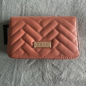BEBE Los Angeles, Sophia crossbody small dark blush, new with tags, NWT.